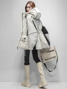 女装批发高端大牌连帽运动休闲羽绒服2025新加厚抗寒防风保暖外套