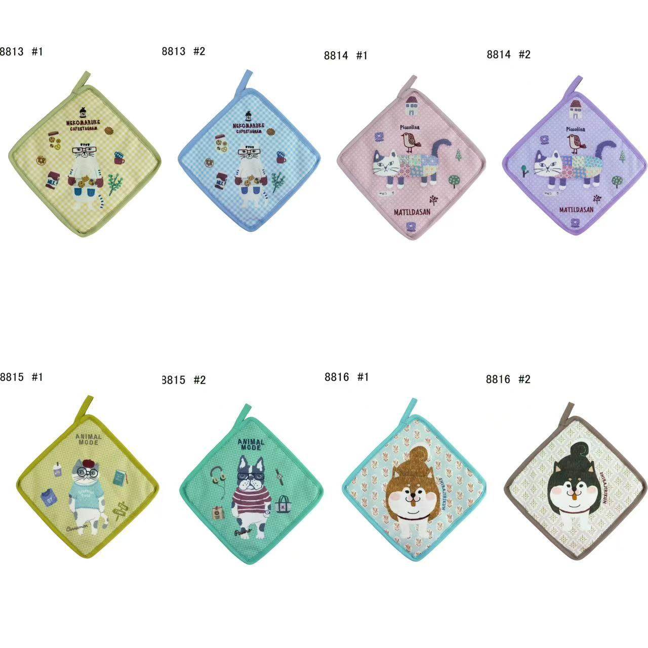 Kusuguru正品刺绣猫咪狗子隔热垫防烫垫餐垫盘垫锅垫挂式8813,餐饮具,餐垫,淘宝优惠券,粉丝福利购,淘宝优惠卷