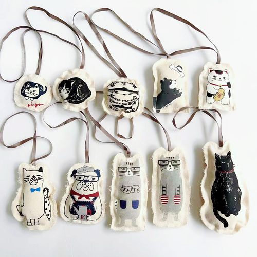 日本kusuguru猫咪布艺公仔挂件