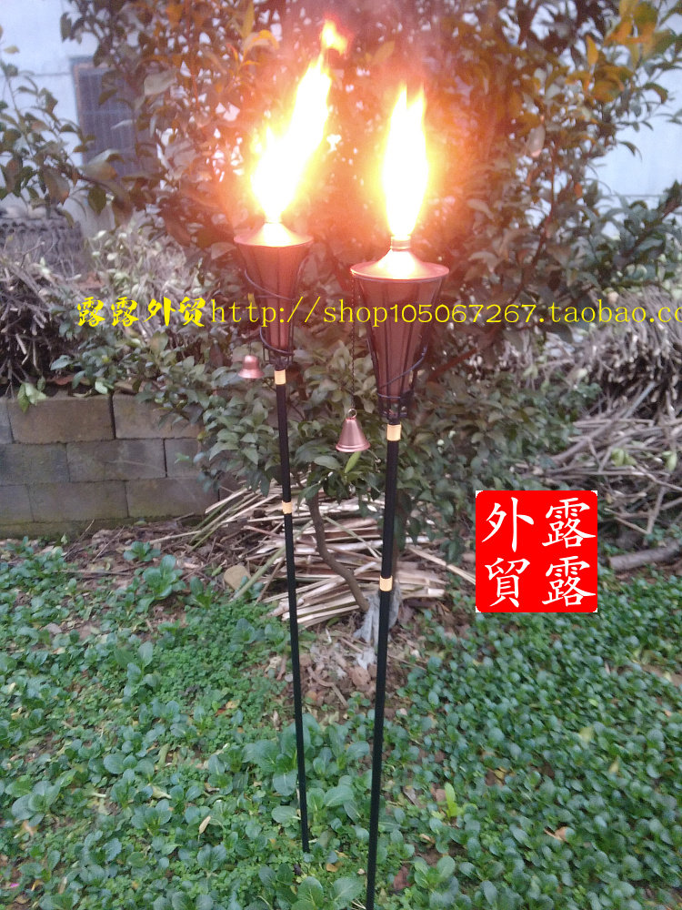 户外铁艺露营别墅派对落地火把