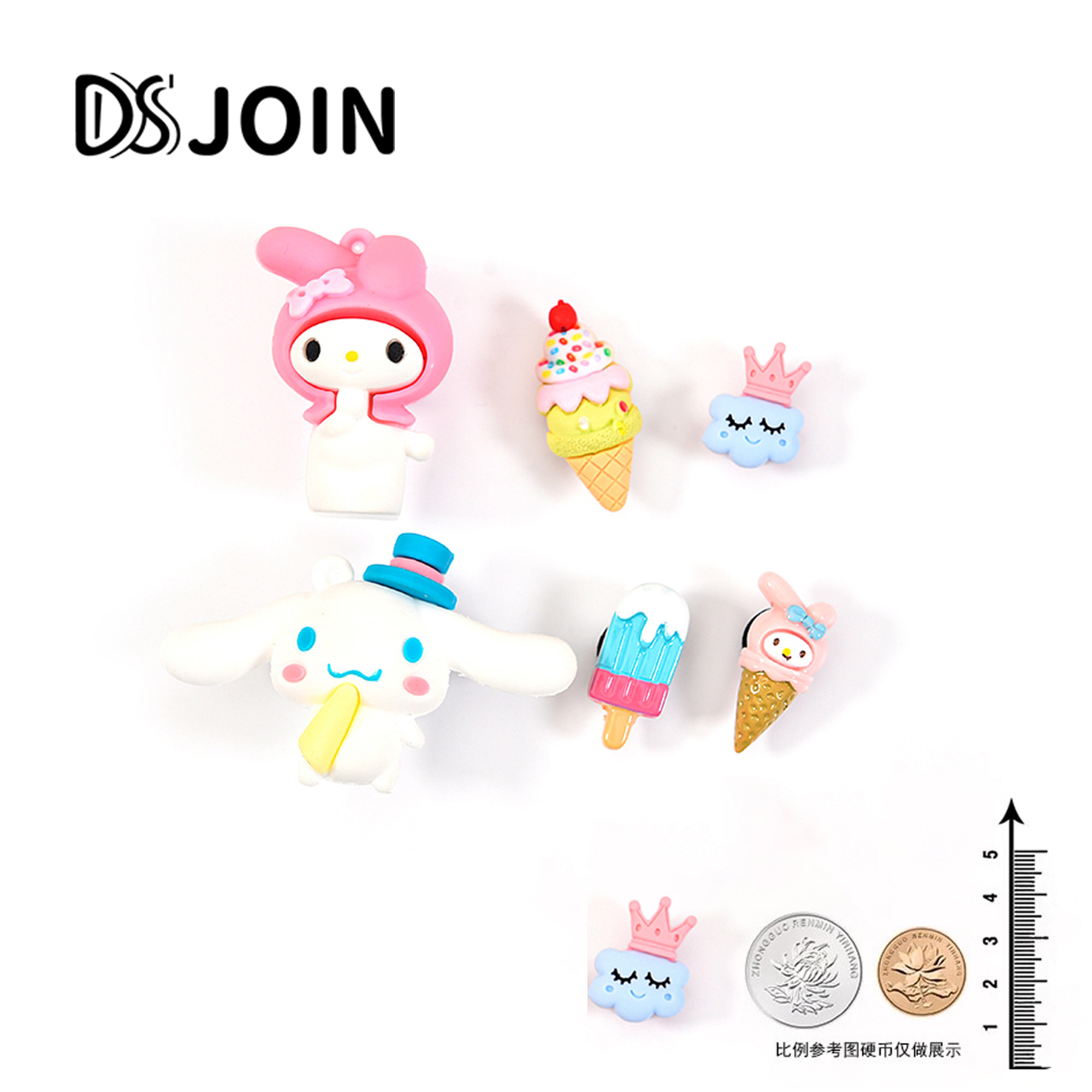 新款洞洞鞋配饰夏日鞋花可爱diy立体鞋扣装饰配件可拆卸美乐蒂