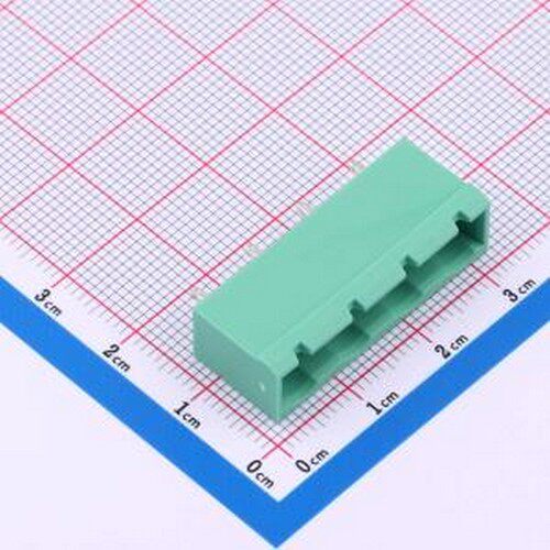 MX2EDGVC-7.62-04P-GN01-Cu-A 插拔式接线端子 1x4P 7.62mm 排数: