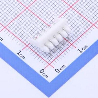 292253-5 弯插,P=2mm 线对板针座