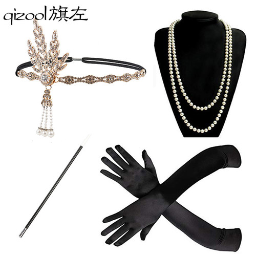 旗左盖茨比舞会礼服摄影道具饰品