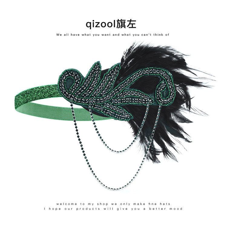 旗左 1920s 了不起的盖茨比复古派对长手套烟杆珍珠项链发带套装