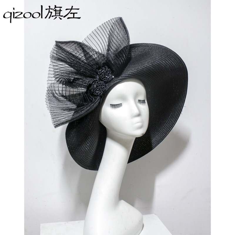 遮阳帽出游优雅女春夏大檐