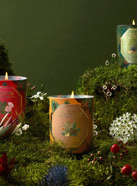 carriere freres法国植物学家CF博物馆香薰蜡烛结婚生日礼物盒