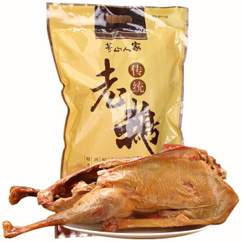 茅山人家老鵝咸鵝2斤裝熟食臘味茅山特產(chǎn)鵝肉真空包裝開袋即食白