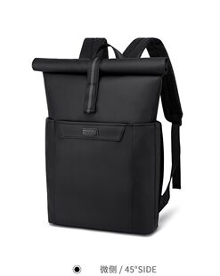 男士休闲双肩包黑色简约百搭耐磨有型时尚潮有质感防水容量大背包