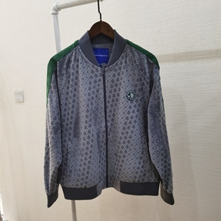 专柜撤柜男女同款棒球夹克鲸鱼老花平绒高端大气上档次帅气潮外套