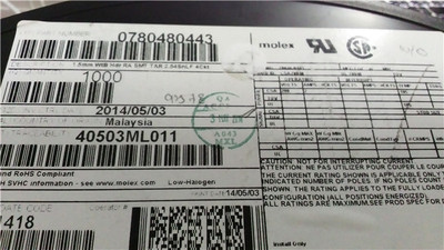 0780480443 HEADR 4POS RA 1.5MM WTB SMD 78048-0443