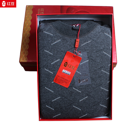 红豆保暖内衣男加厚加绒套装冬季