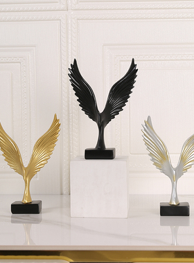 速发大展宏图老鹰摆件饰脂轻奢酒柜装高办公室桌面雄鹰展翅树档小