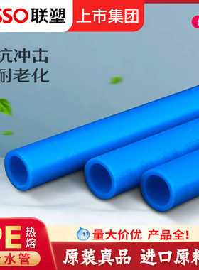 速发饮E蓝色给水管pPP水管eE直管4分6分塑料自来水管给水管pe