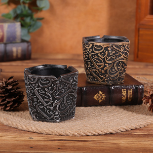 速发家吧美式复古烟灰缸轻奢高档创意个酒性用客厅高级感高颜值小