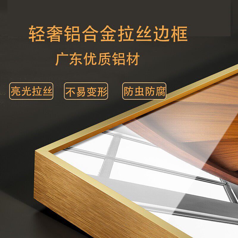 速发入户玄关装饰画现代简约高档镶钻晶瓷画过道走廊发财树正对门