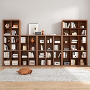 速发8BWI客柜置物架收纳厅子靠墙组简电视机边柜书柜合约电视柜旁