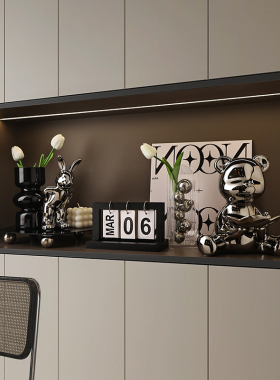 速发玄关摆件轻装入户餐边柜客厅家居收柜奢饰酒纳乔迁新居