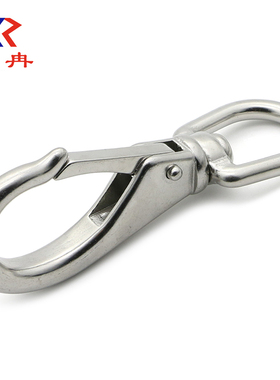 速发欣冉 04不锈钢向钩弹簧扣旋转钩链条扣登山扣狗链连M0#/接4