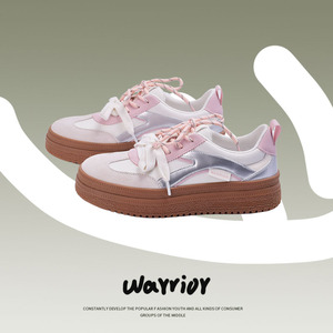 回力厚底板鞋低帮时尚女鞋2025新款ins街头潮学院舒适休闲德训鞋