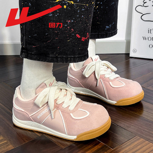 回力新品丑萌德训鞋女2025秋季休闲鞋复古软底学生百搭运动潮流鞋