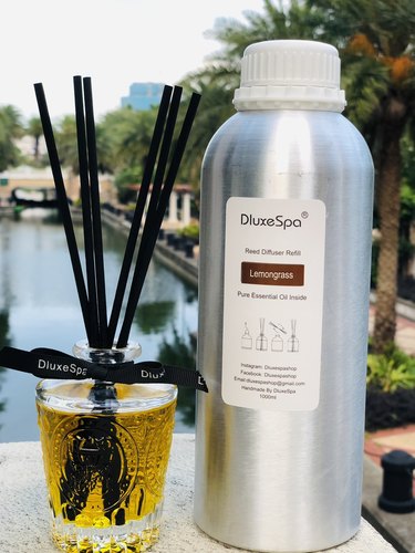 DluxeSpa酒店柠檬草lemongrass泰国无火藤条扩挥香茅薰精油1000ml