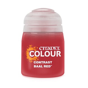 安云战锤GW 新对比漆  Baal Red 巴尔红 万能红底漆 (18Ml)