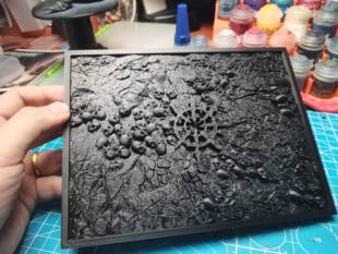 安云战锤X铁匠工坊 战锤40K 混沌地形款式干扫盘 干扫台