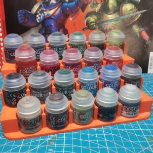 安云战锤 弗兰肯 GW/AV/SC75/安德鲁 便携漆箱 桌面 漆架 收纳架