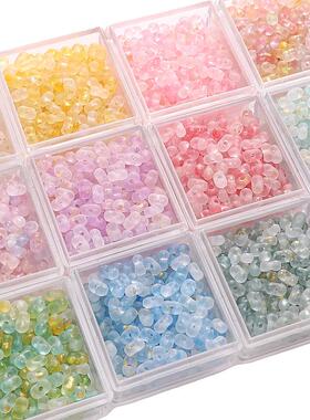 4*6mm奶油雾面点金花生珠子自制DIY手串珠散珠项链手机链饰品材料