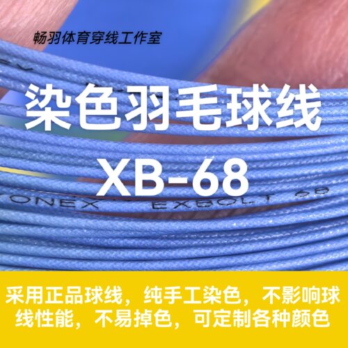 XB-68渐变色羽毛球线彩虹线