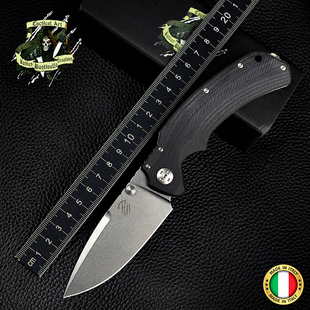 意大利进口巴斯蒂内利RED户外M390粉末钢战术野营装备高硬度折刀