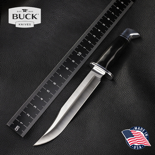 备高硬度直刀防锈 B户外野营登山装 美国进口BUCK巴克正品 120bks