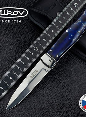 捷克进口Mikov麦克罗捕食者241系列户外N690钢防身战术野营折叠刀