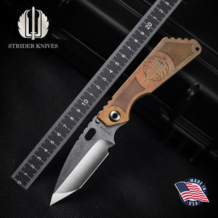 美国Strider挺进者2025刀展定制款SMF户外战术防身装备便携折叠刀