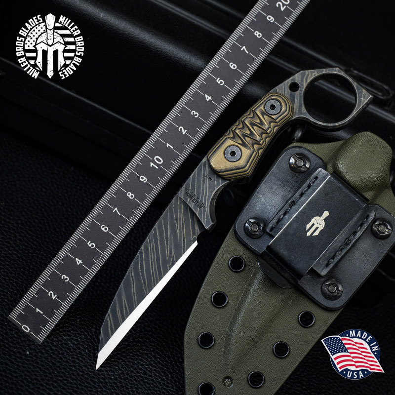 美国进口Miller Bros米勒兄弟2025定制款M-5户外重型爪刀战术直刀