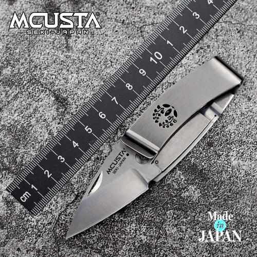 Mcusta传世家徽折叠刀日本进口