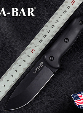 美国进口正品KABAR卡巴BK2户外刀求生战术装备野营生存直刀高硬度