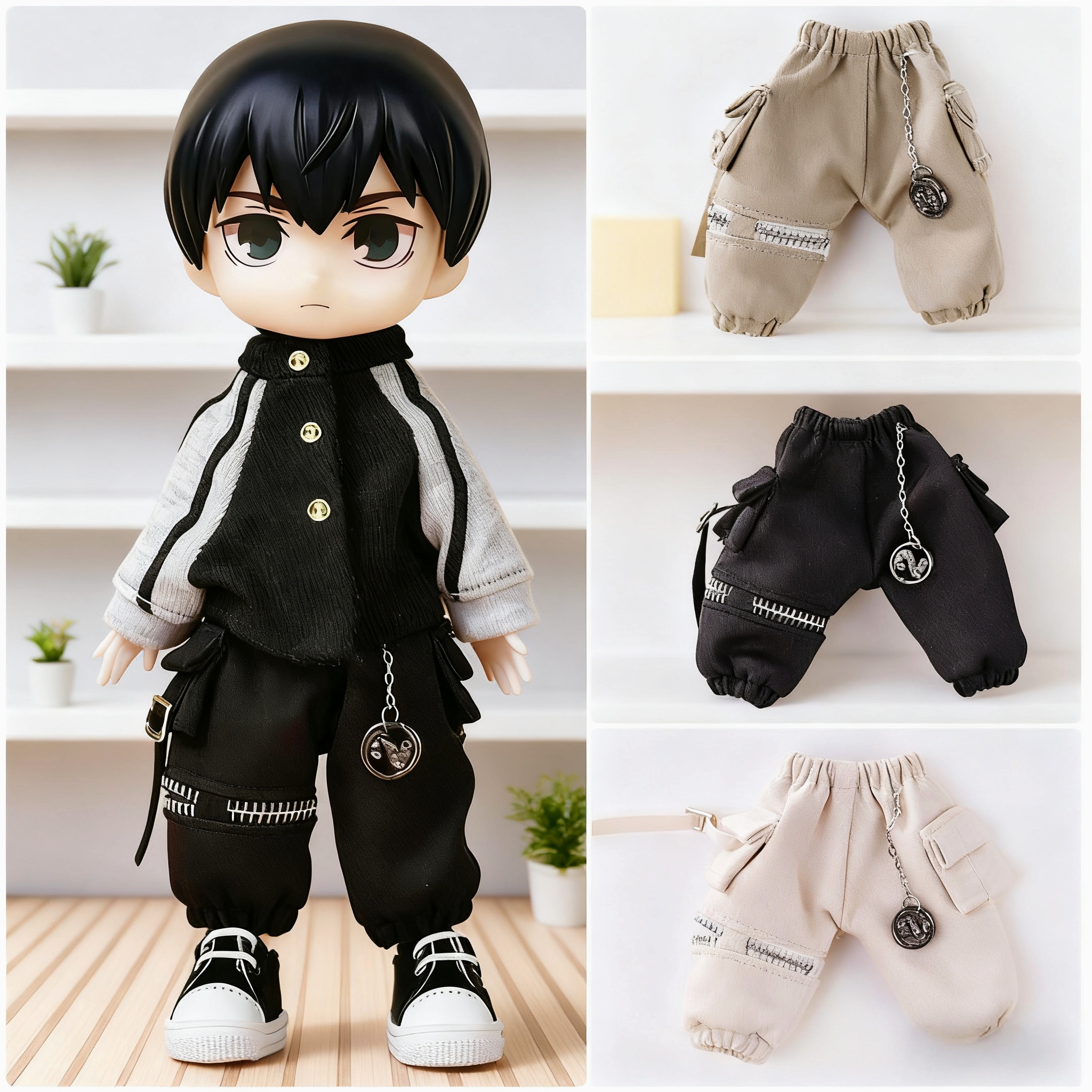 ob11娃衣工装裤12分bjd