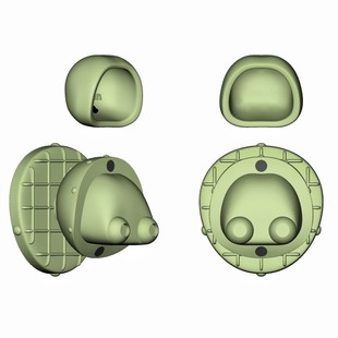 原创专利ob11娃头开颅模具适合ob11娃8分 大三分开颅模具内芯全套