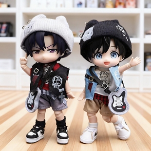 ob11娃衣 街头霸王套装 阿巳体 自由主张 灯笼体 p10 bjd12分娃衣