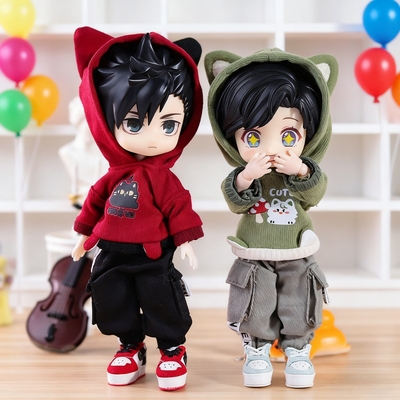 ob11小猫卫衣套装p9p10娃衣