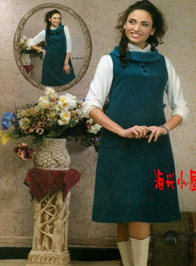 绿色背心裙孕妇装包邮