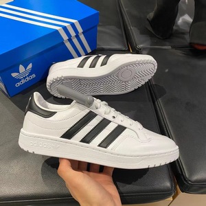 adidas三叶草男鞋秋TEAM COURT经典小白鞋轻便运动休闲板鞋EG9734