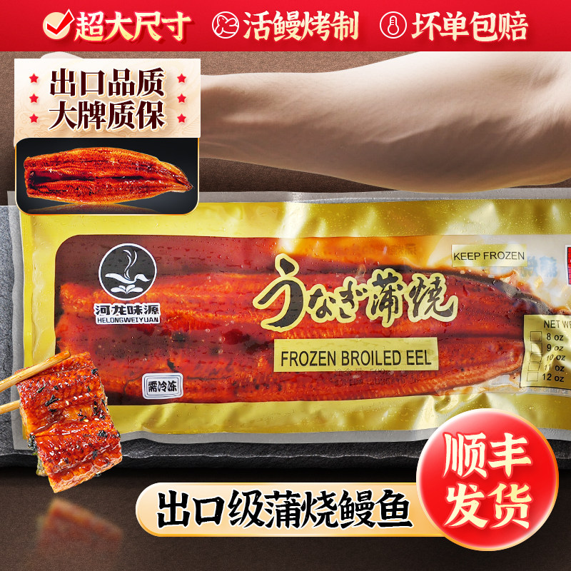 日式蒲烧鳗鱼500g 20P真空加热即食蒲烧鳗鱼饭 活鳗烤制日料店用