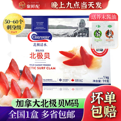 进口加拿大原装北极贝刺身
