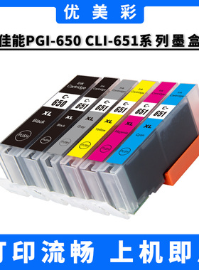 适用佳能IX6760 6860 IP7260 8760 MG5660 MX726 650 651墨盒
