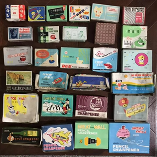 70 80年代 老库存 转笔刀 橡皮 钢笔  原包装盒 收藏怀旧影视道具