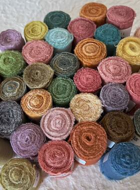 植物染草木染手织老土布纯棉全棉布料手撕布条手染布手机绳布条