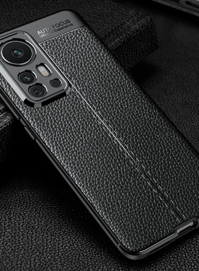 适用小米12Pro手机壳新款12por天机版保护套12SPro皮纹12spor外壳硅胶软壳包边防摔商务高档高级感简约防滑男